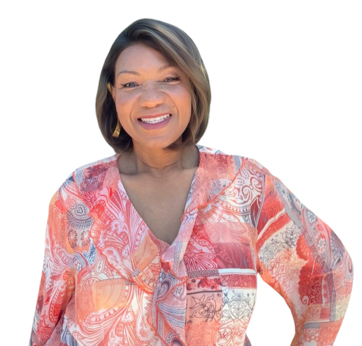 Lets connect Image of France Strickland enagaging in a conversation